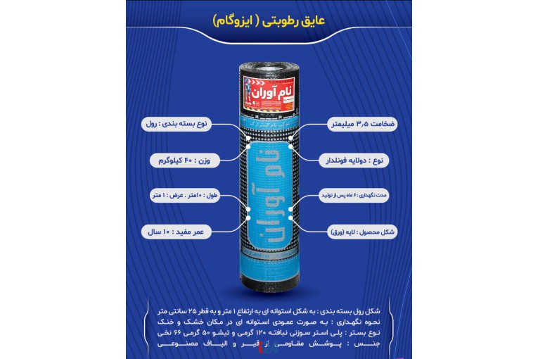 فروش عمده ایزوگام مستقیم از کارخانه به سراسر ایران